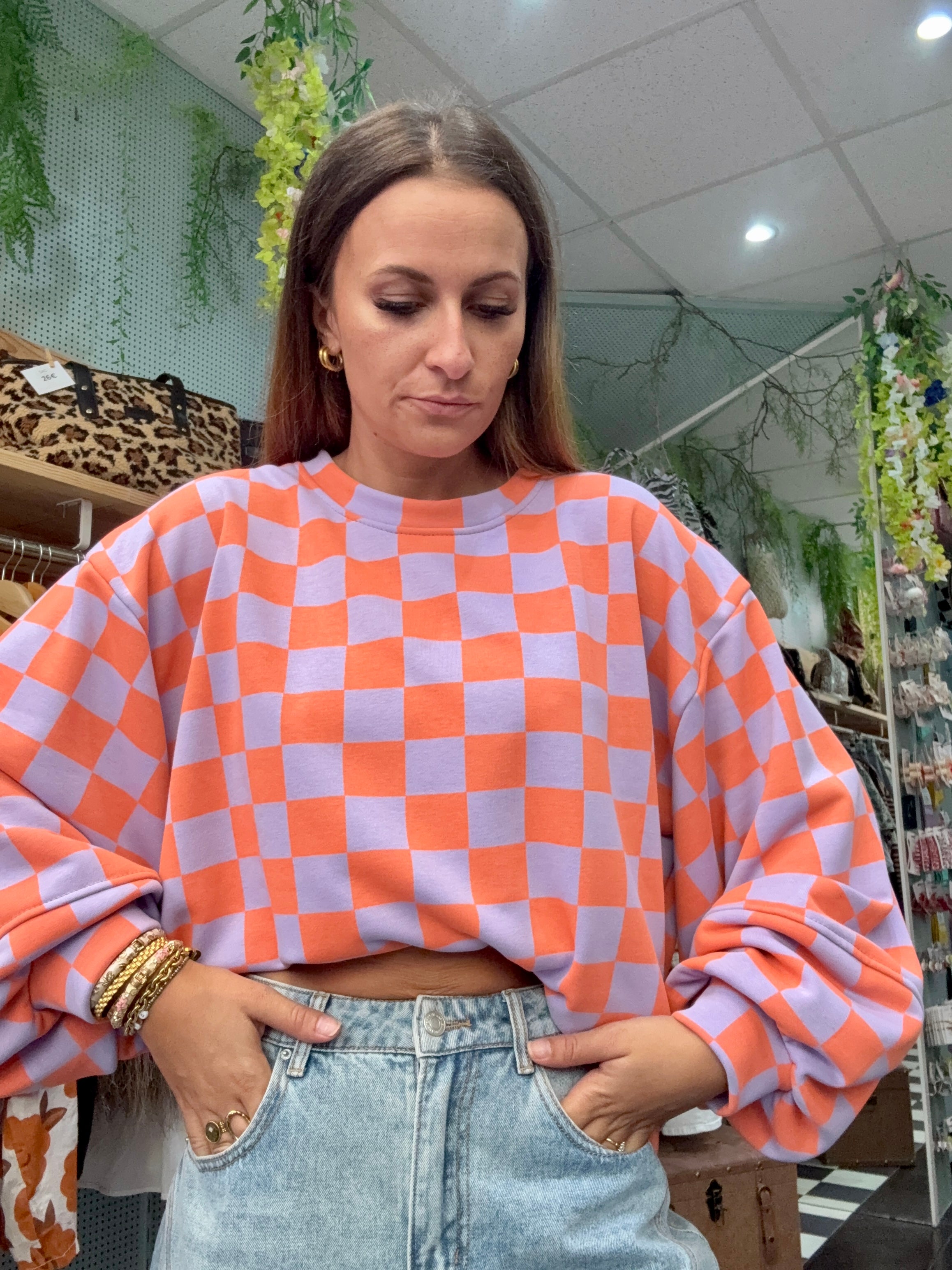 Sweat à Carreaux