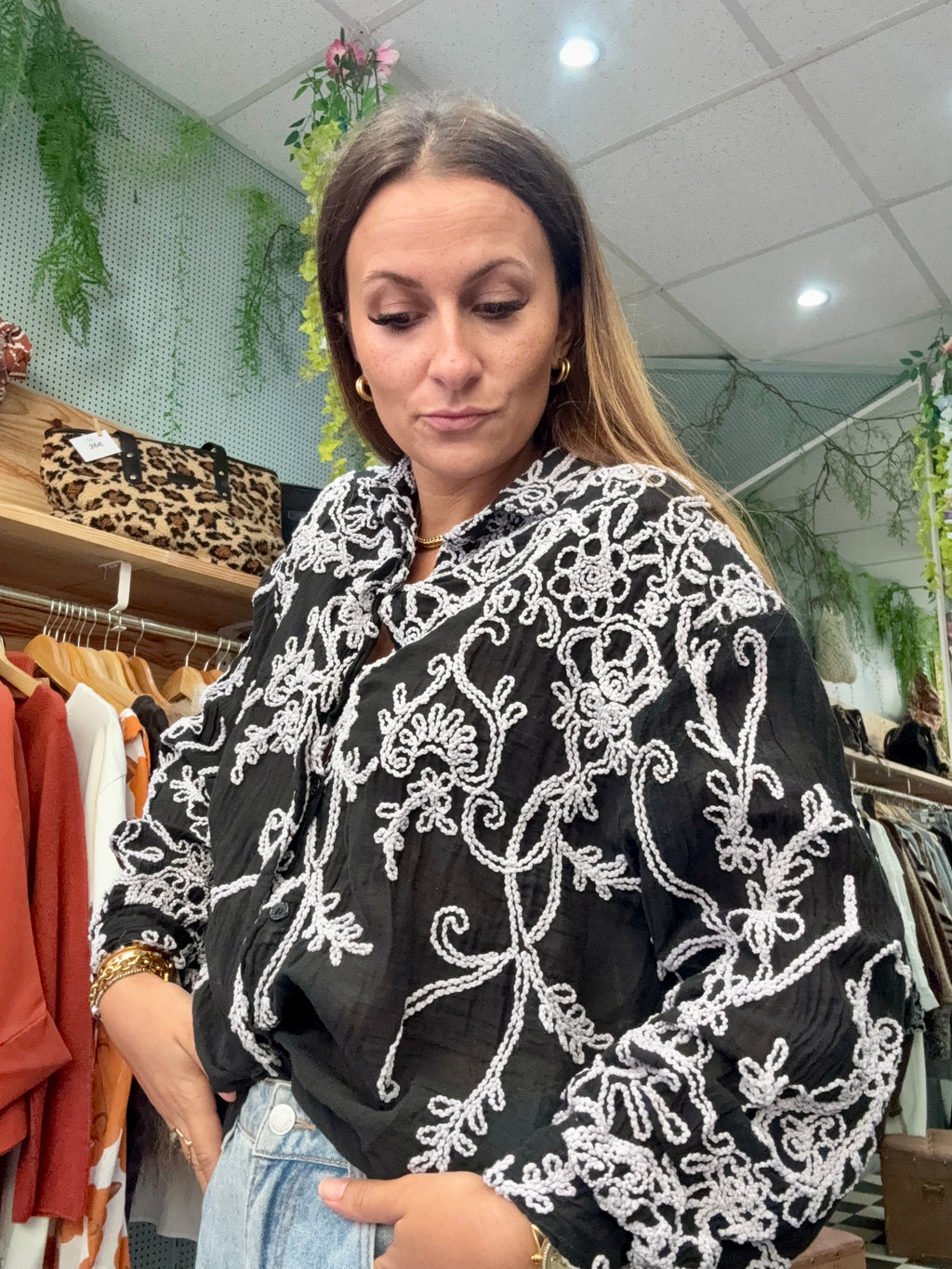 Chemise Brodée