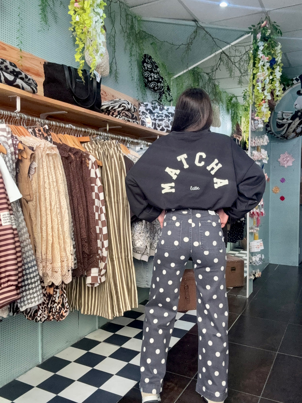 Jeans Wide Leg Pois