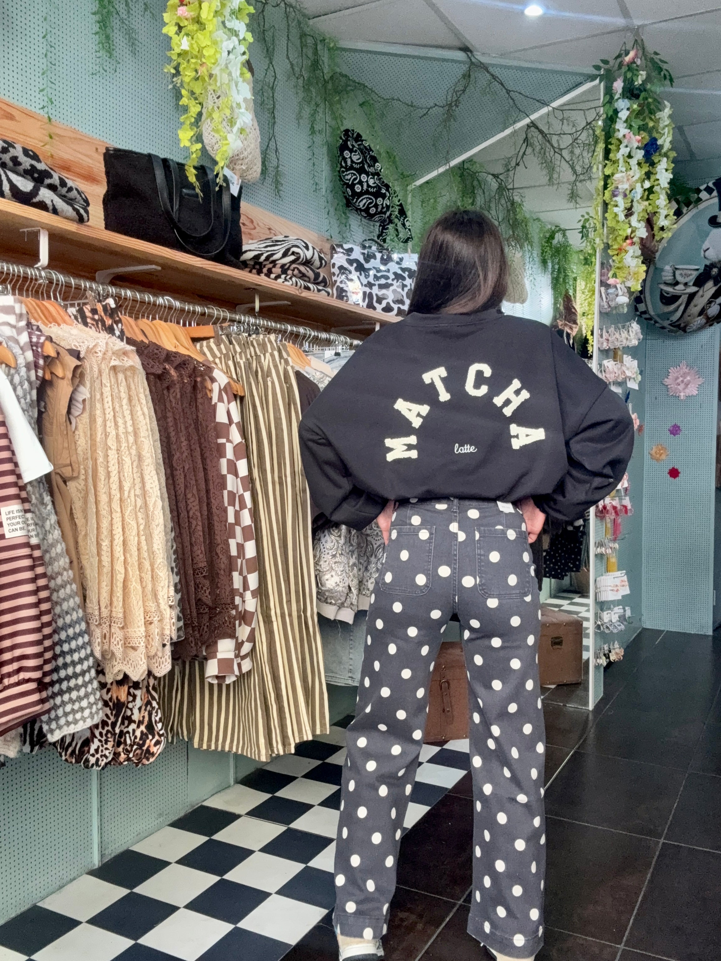Jeans Wide Leg Pois
