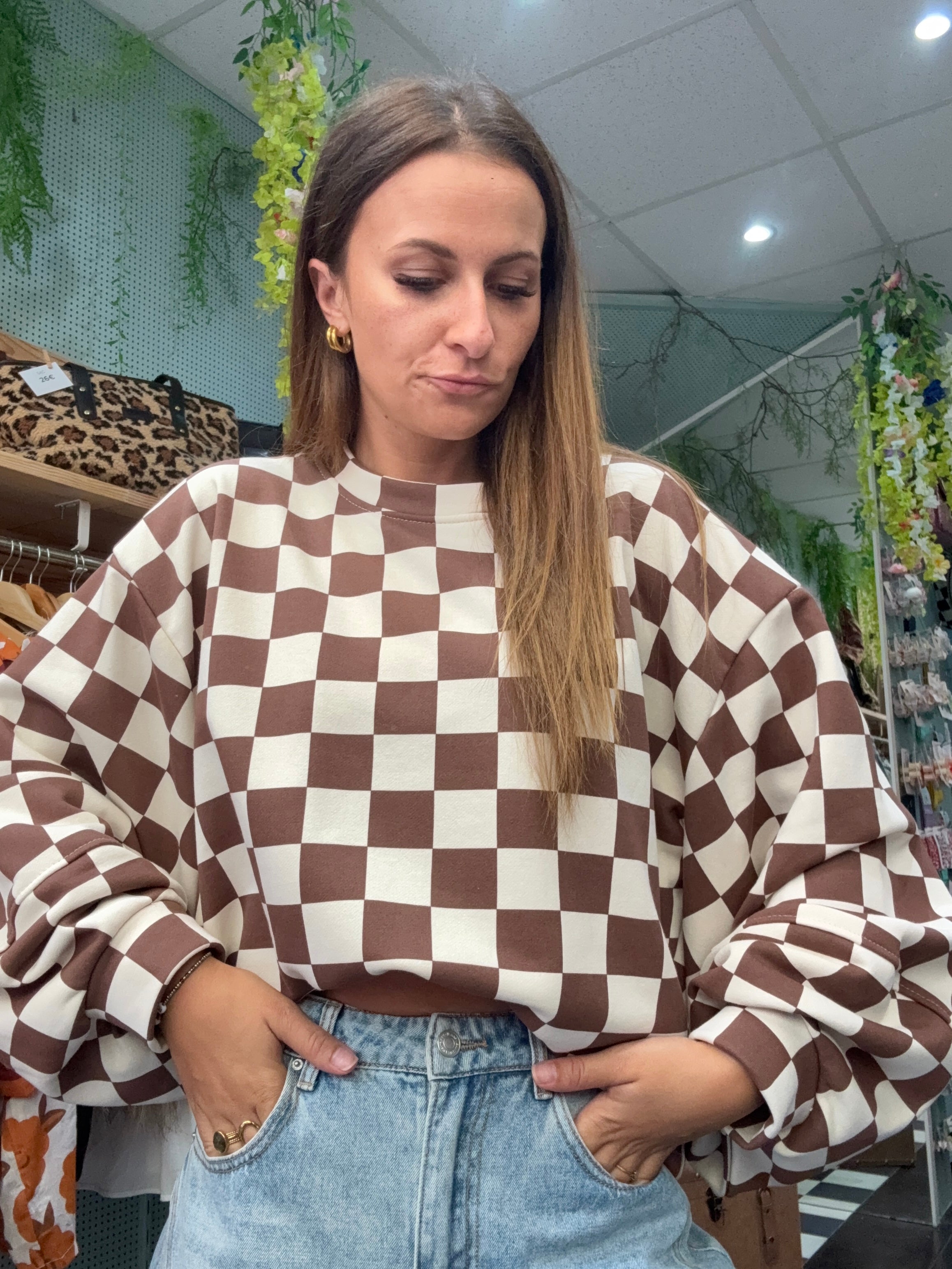 Sweat à Carreaux