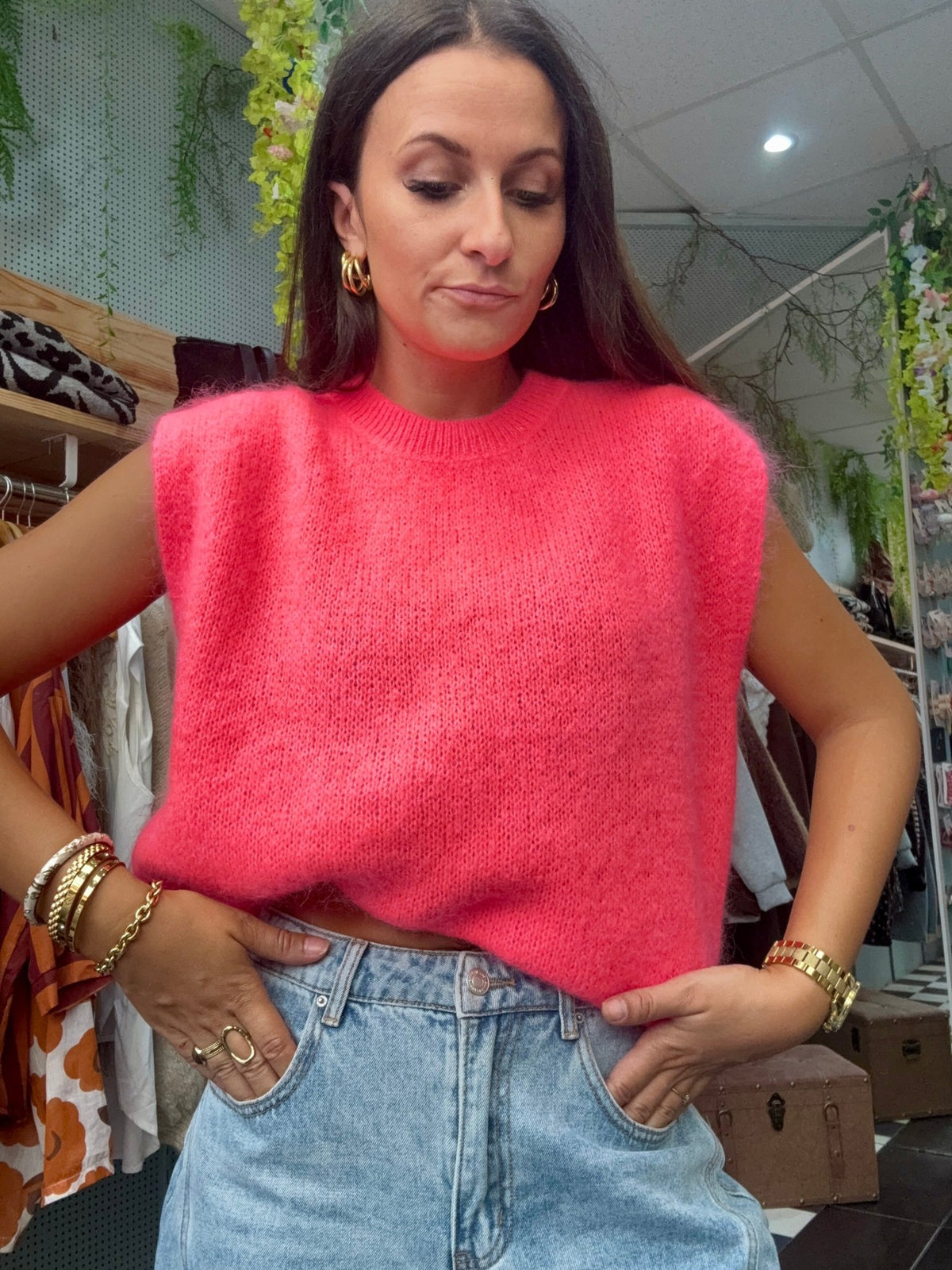 Pull 40 Mohair Sans Manches - Aura Divine