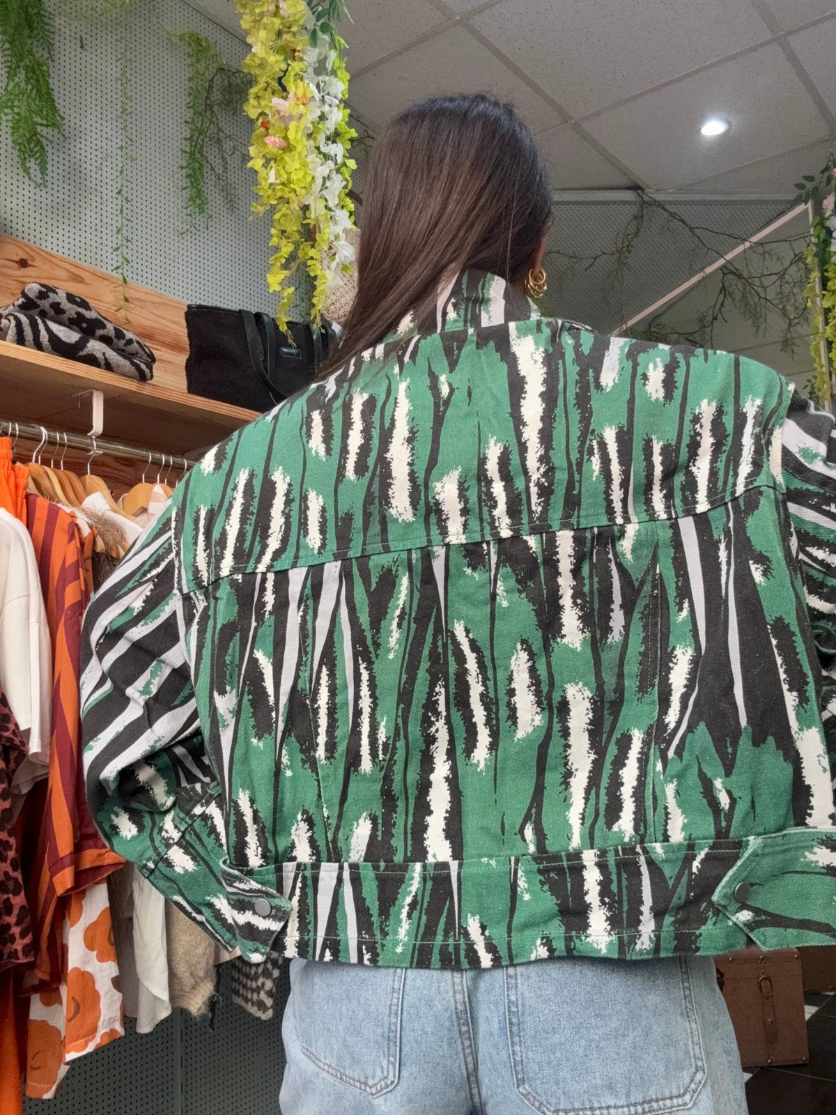 Veste En Jeans Épaulettes - Aura Divine
